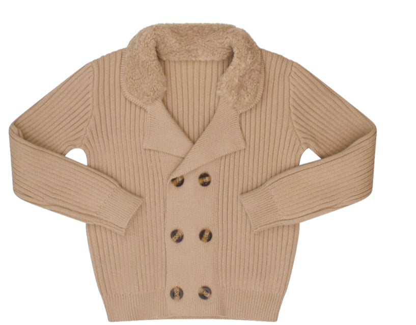 Shearling Collar Sweater