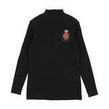 Crest Knit Funnel Neck Sweater