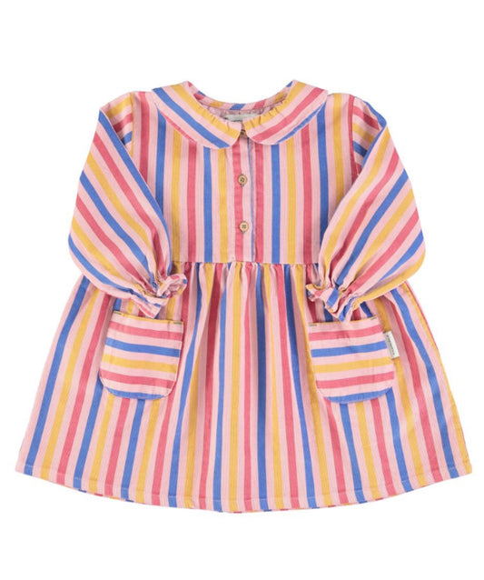 Piupiuchick Multicolor Stripes Dress