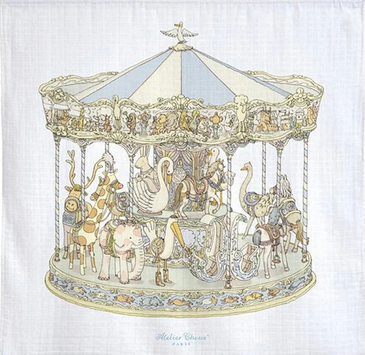 Atelier Choux Large Blue Carousel Carré