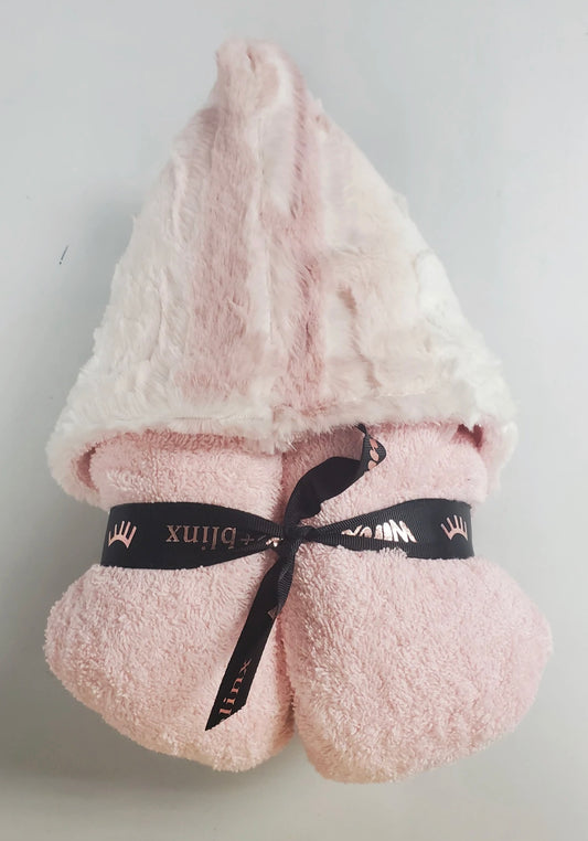 Ombré Pink Hooded Towel