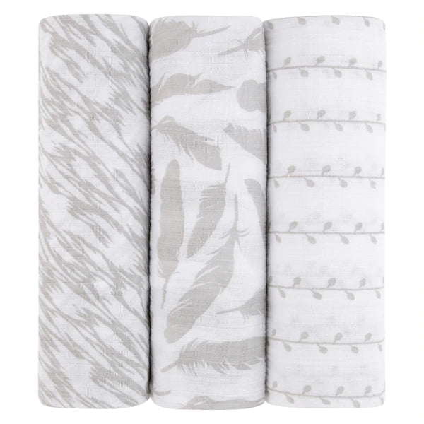 Muslin Swaddle Blankets (Set of 3)