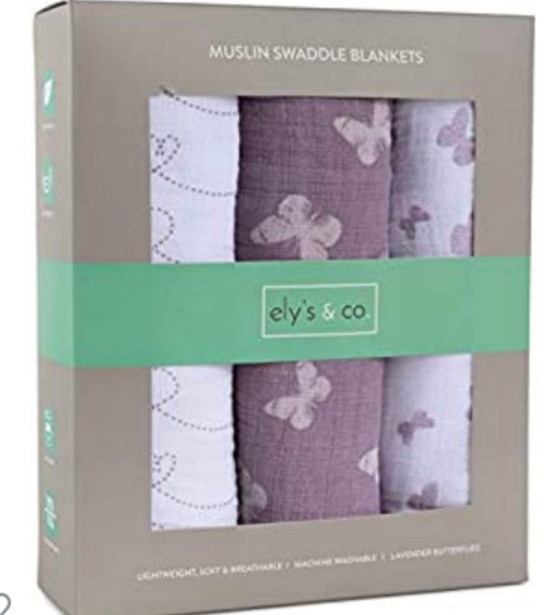 Muslin Swaddle Blankets (Set of 3)