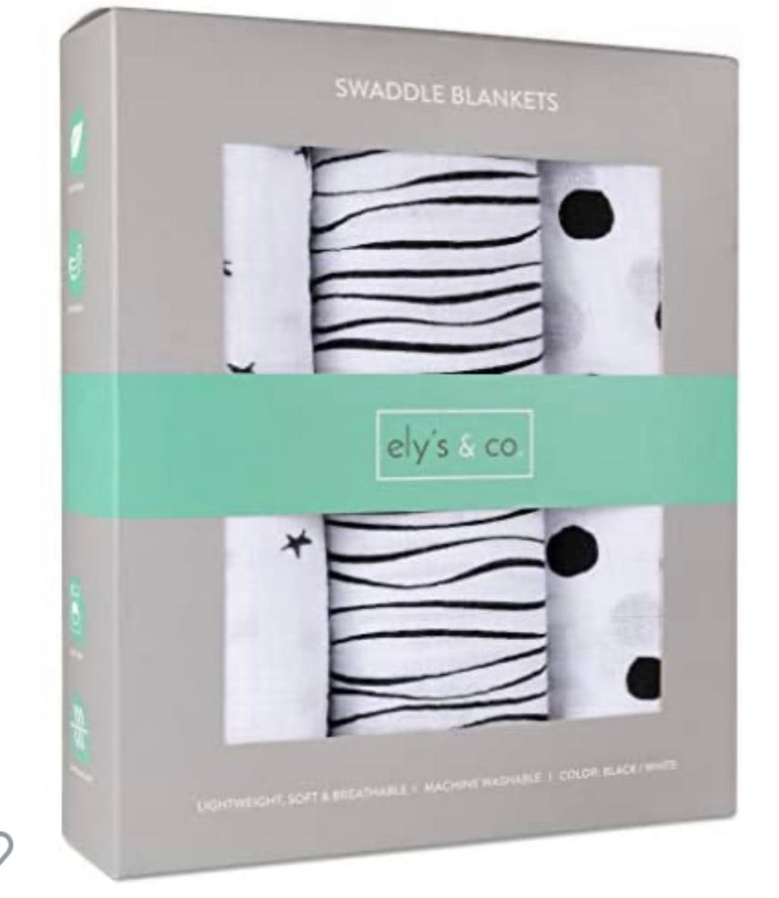 Muslin Swaddle Blankets (Set of 3)