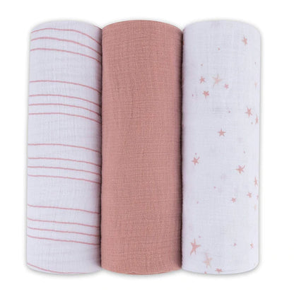 Muslin Swaddle Blankets (Set of 3)